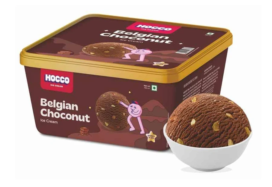 Hocco Belgian Choconut Ice Cream Tub